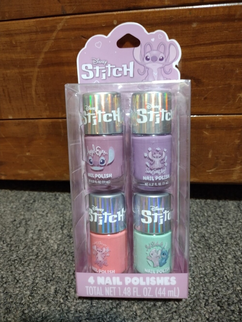 Disney Stitch 4-Pack Nail Polish Set - Purple, Pink, Coral, Mint